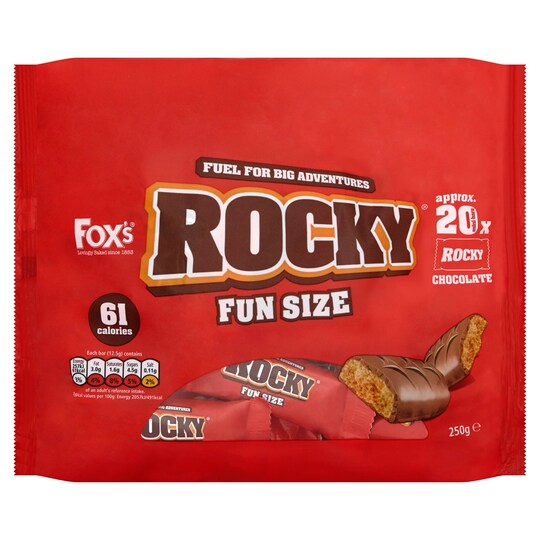 Foxs Rocky Fun Size Chocolate Bars 20 Pack 250G Tesco Groceries