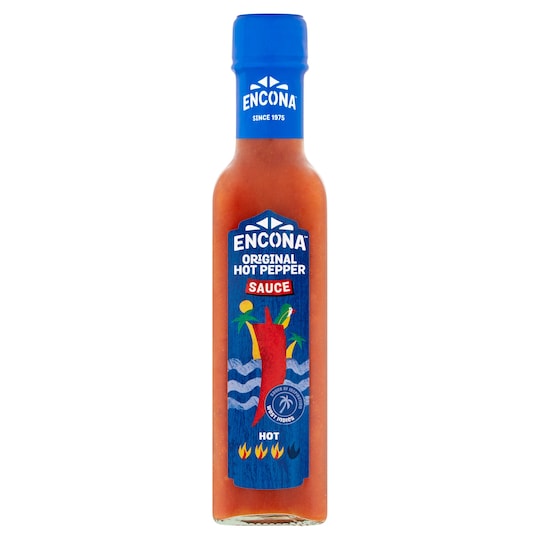 Encona Original Hot Pepper Sauce 220Ml Tesco Groceries