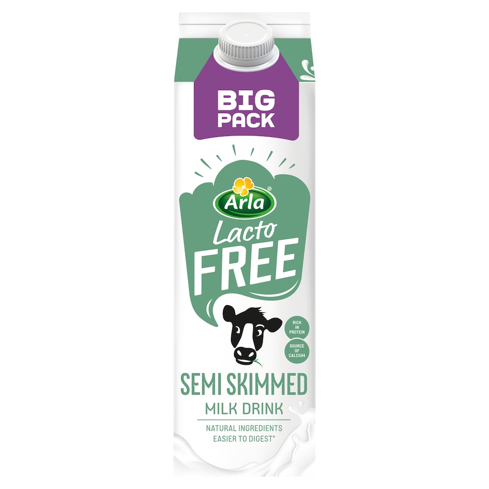 Arla LactoFREE Semi Skimmed Milk Drink 2L
