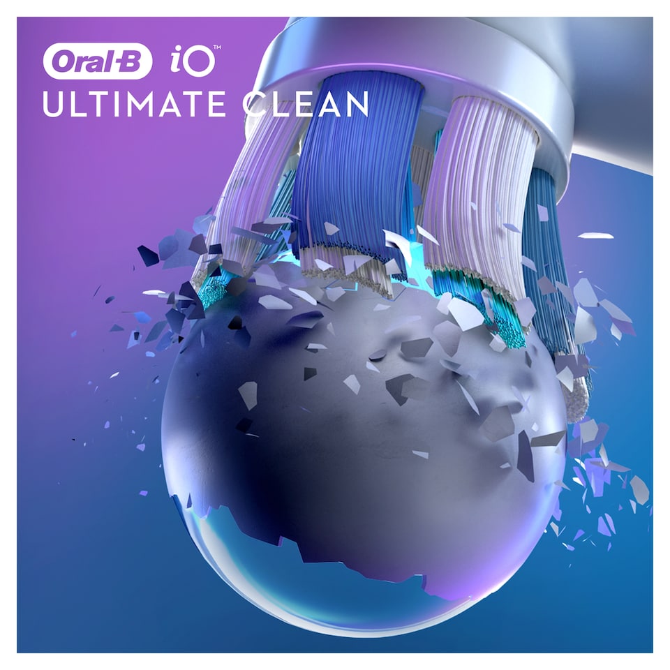 image 1 of Oral-B iO Ultimate Clean White Electric Toothbrush Heads 4 pack