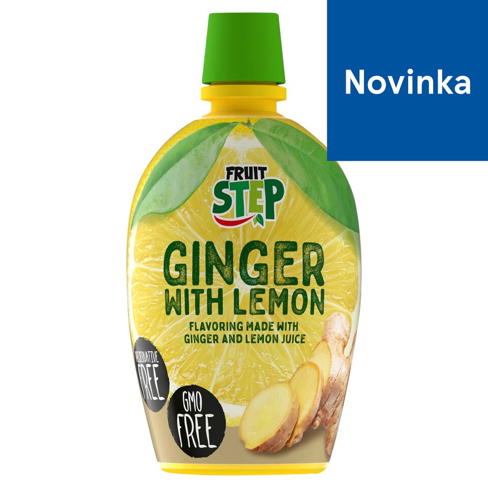 Fruit Step Nápojový koncentrát so zázvorovou a citrónovou šťavou 200 ml