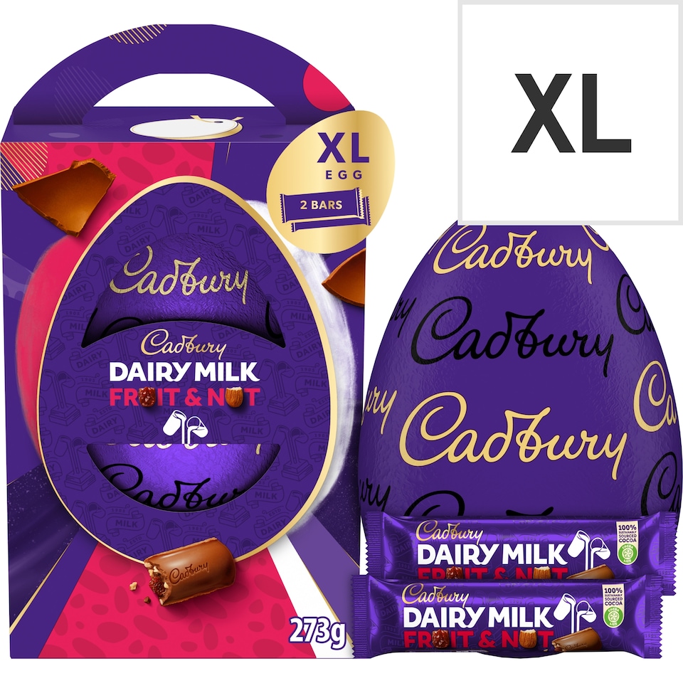 Cadbury Dairy Milk Fruit and Nut Egg Shell 273g