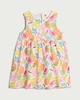 image 1 of F&F Baby Pure Cotton Tropical Fruit Print Sleeveless Dress in Cream