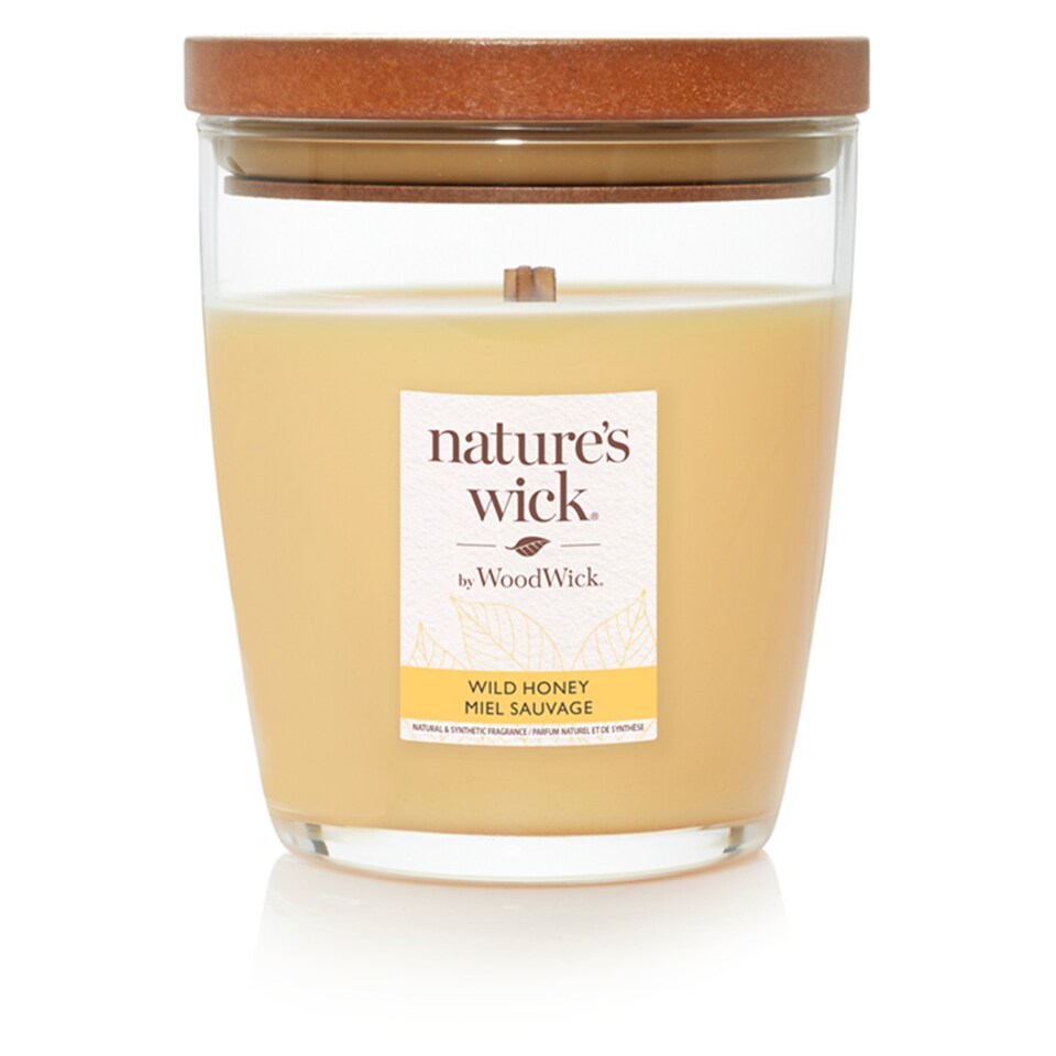 Natures Wick Scented Candle Wild Honey