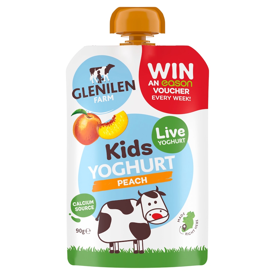 Glenilen Farm Kids Yoghurt Peach 90g