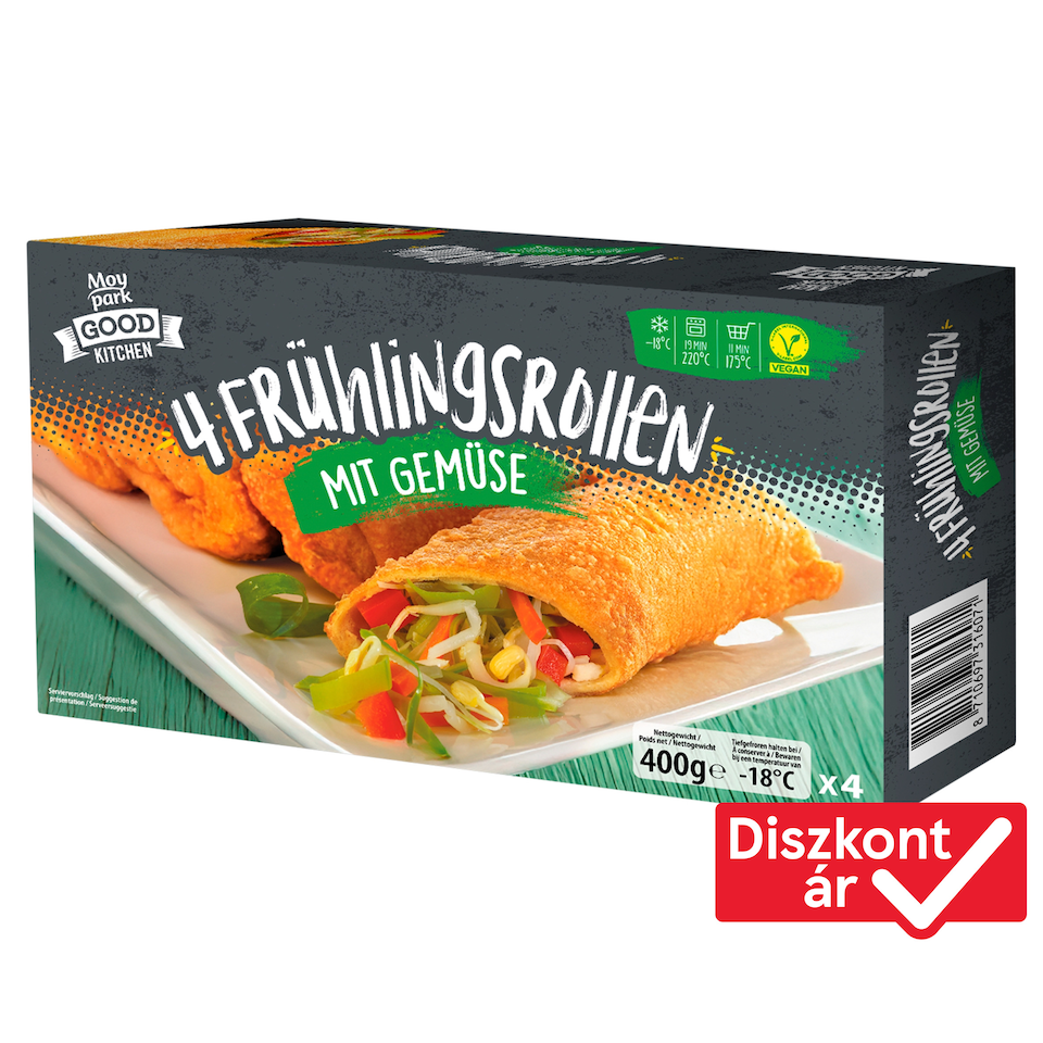 Moy Park gyorsfagyasztott, előfőzött vegetáriánus tavaszi tekercs zöldségekkel 4 db 400 g