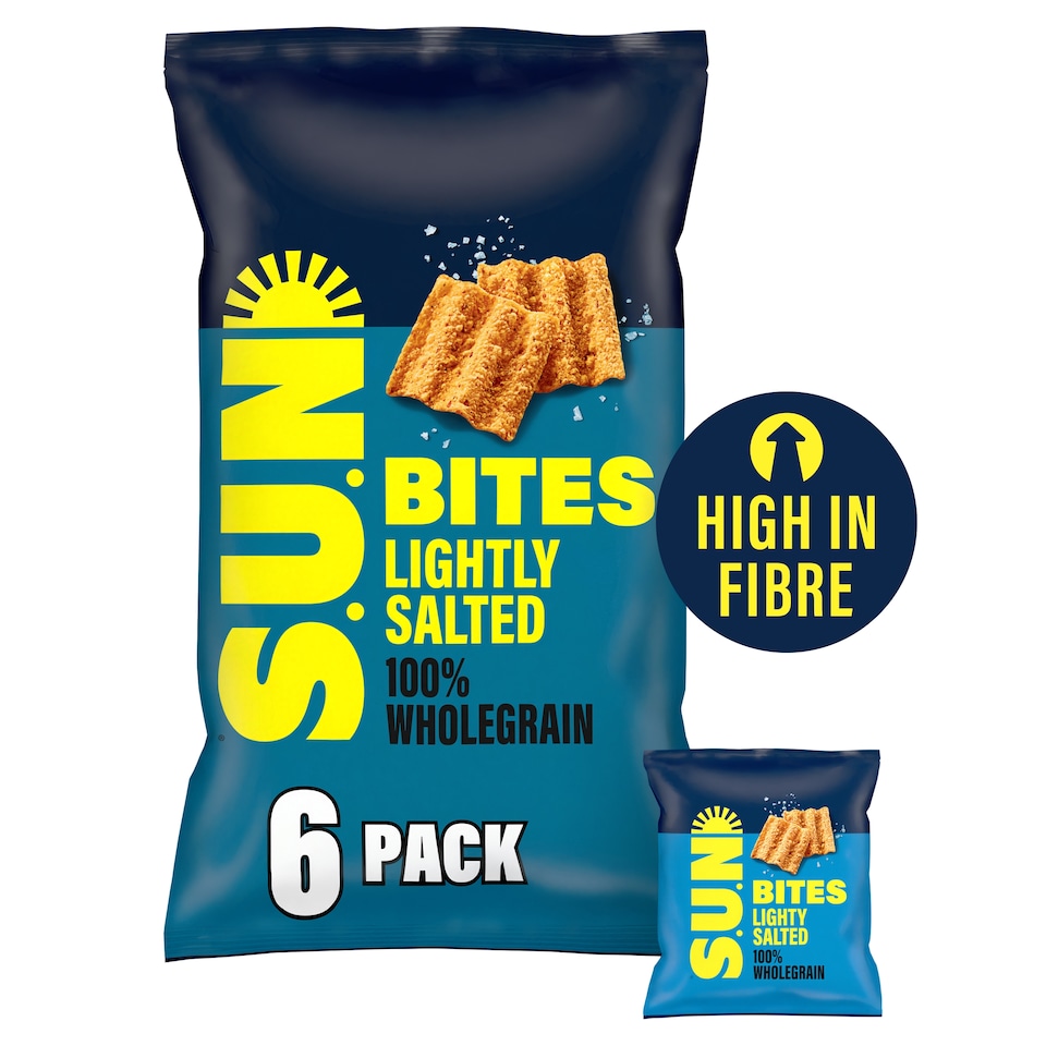 image 1 of Sunbites Lightly Salted Crisps 6x25g