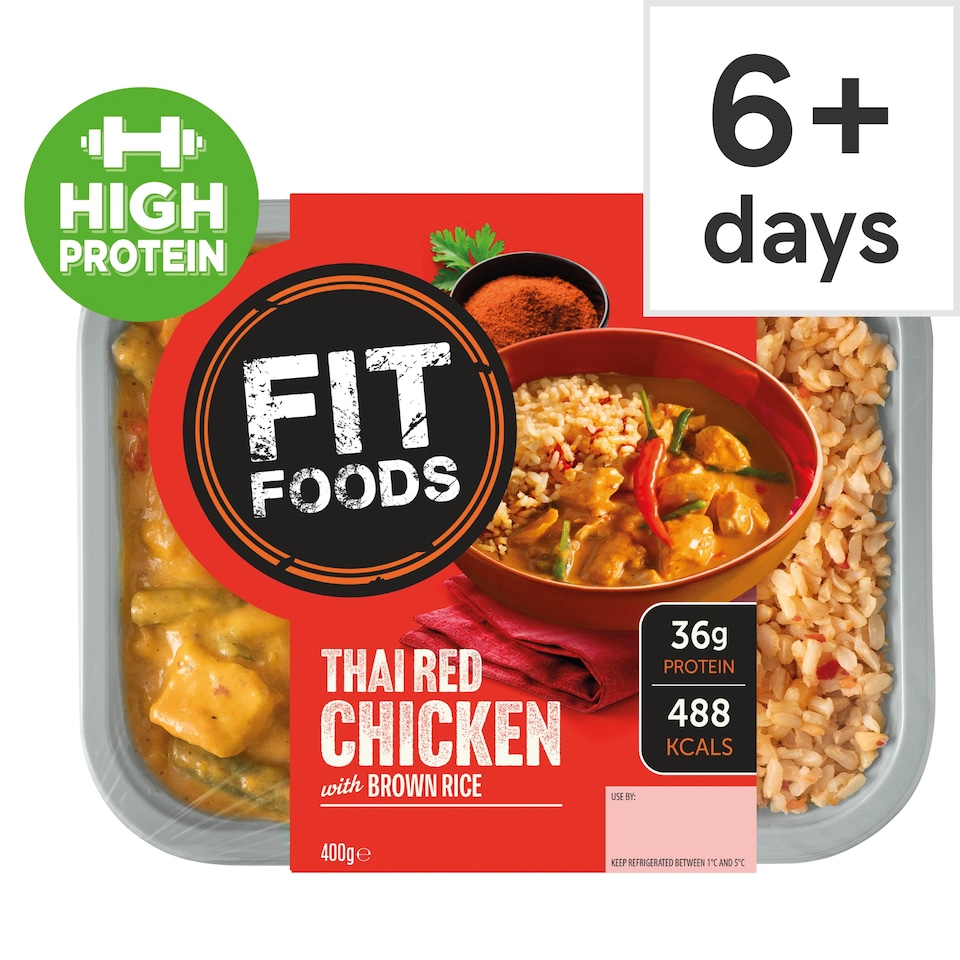 Fit Foods Thai Red Chicken Curry And Brown Rice 400G