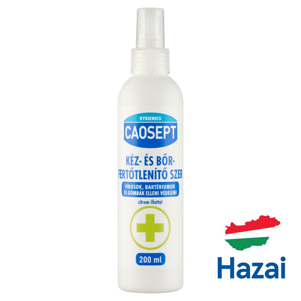 Caosept kéz-és bőrfertőtlenítő szer citrom illattal 200 ml 1. kép