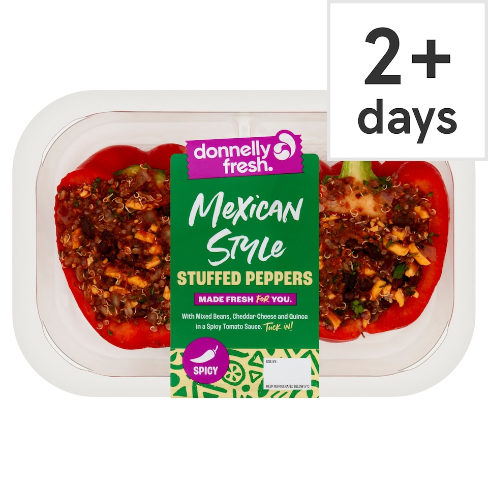donnelly fresh mexican stuffed peppers 350g