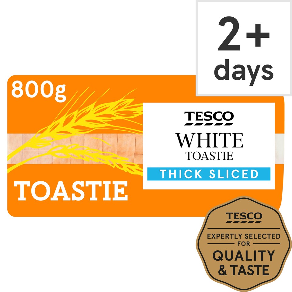 Tesco White Toastie Bread Thick Sliced 800g