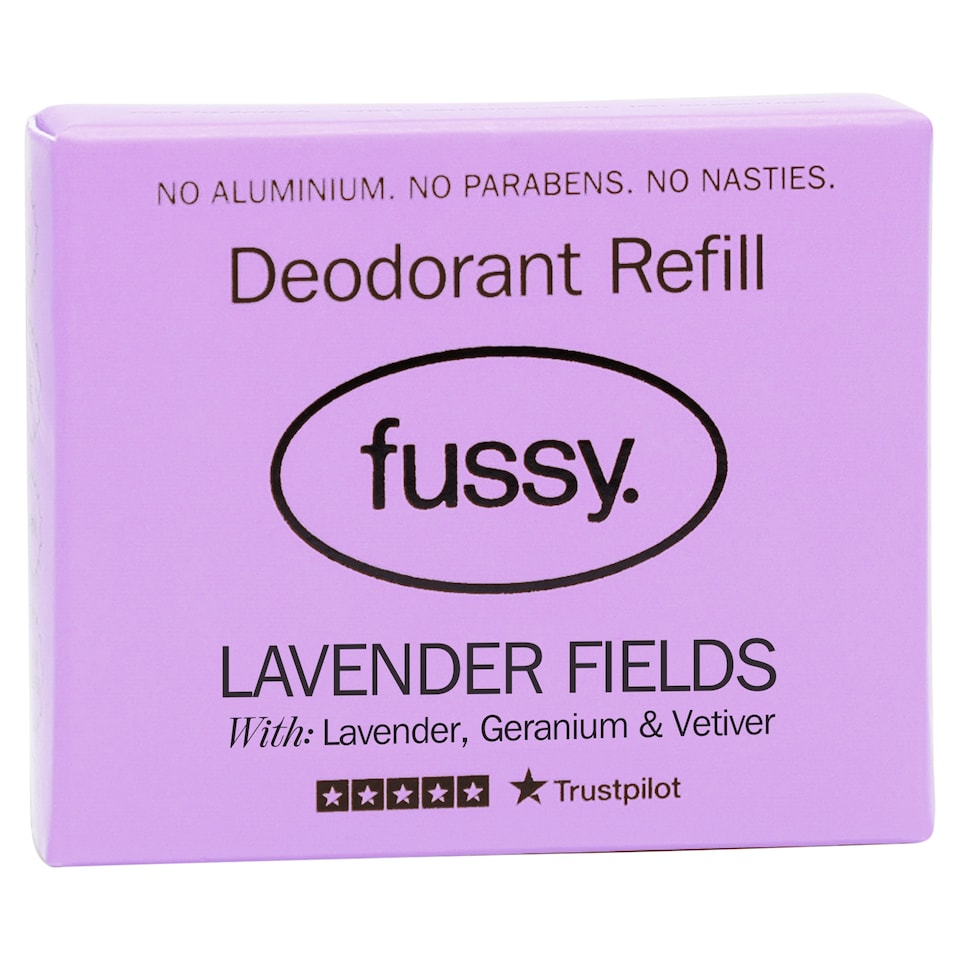 Fussy Natural Deodorant Refill Lavender Fields 40g
