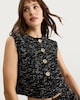 image 1 of F&F Textured Boucle Button Front Waistcoat in Grey