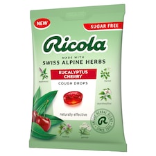 Ricola Sugar Free Eucalyptus Cherry Cough Drops 70g