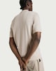 image 3 of F&F Pure Cotton Textured Polo Shirt in Cream