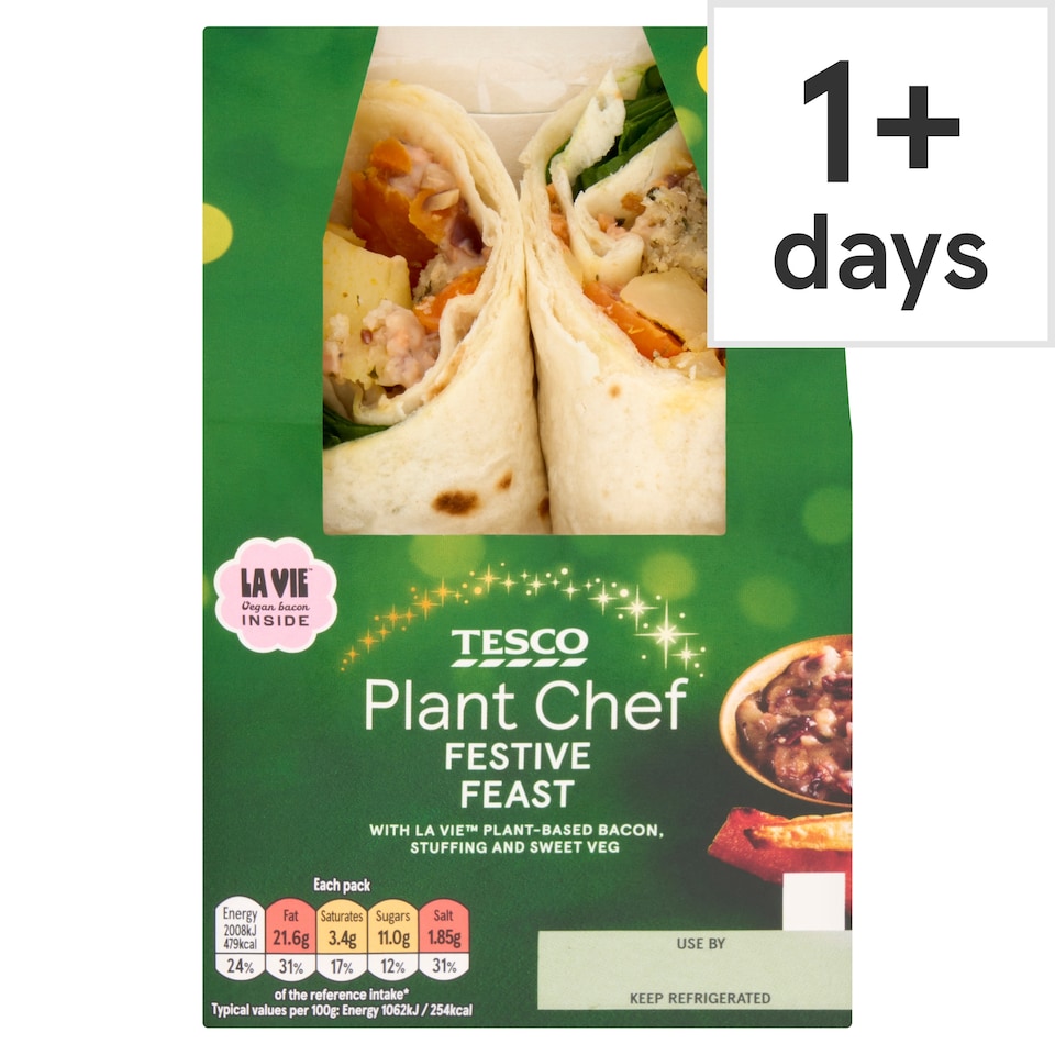 Tesco Plant Chef Festive Feast Wrap