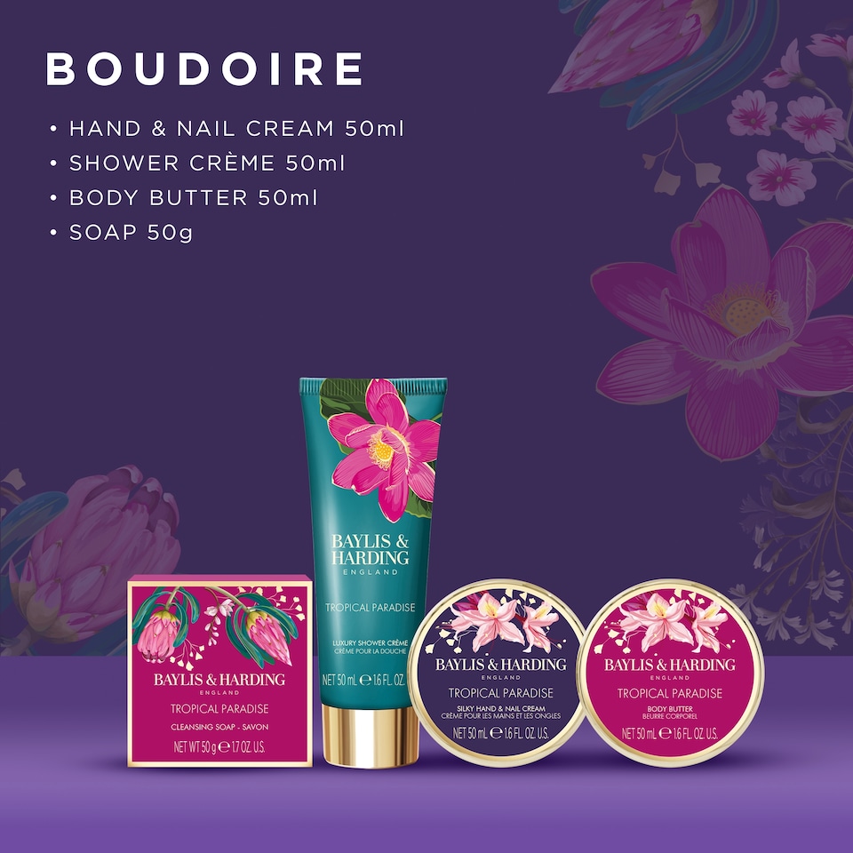 image 1 of Baylis & Harding Boudoire Luxury Pamper Tin Gift Set