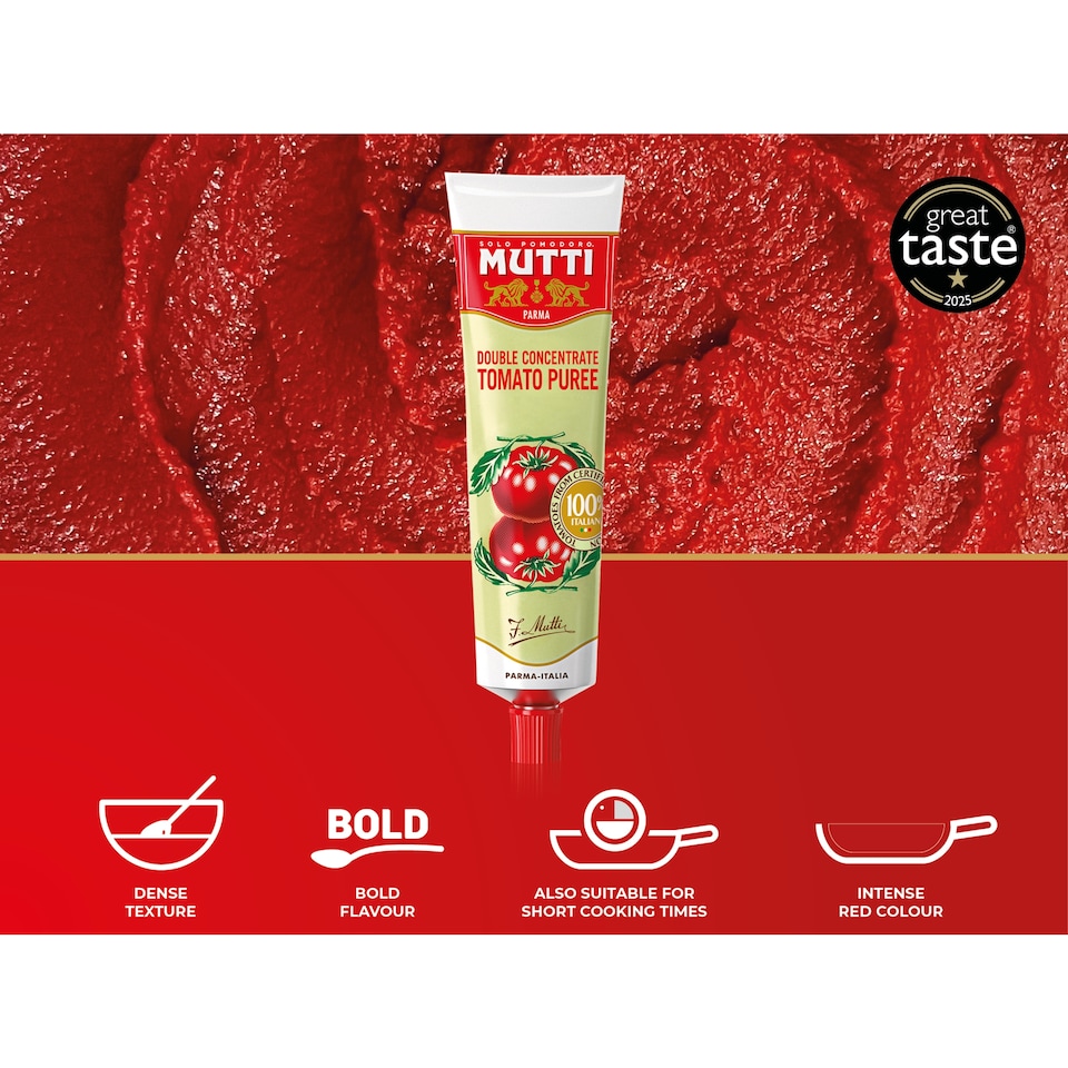 image 1 of Mutti Double Concentrate Tomato Puree 130g