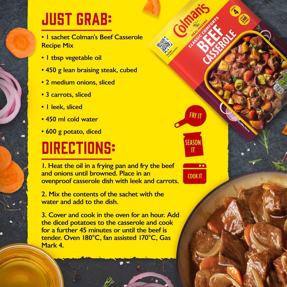 image 1 of Colman's Beef Casserole Recipe Mix 40G