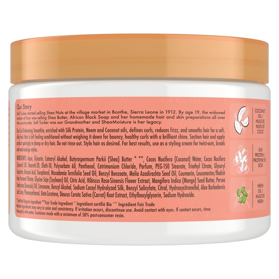 image 1 of Shea Moisture Coconut & Hibiscus Curl Enhancing Smoothie 326M