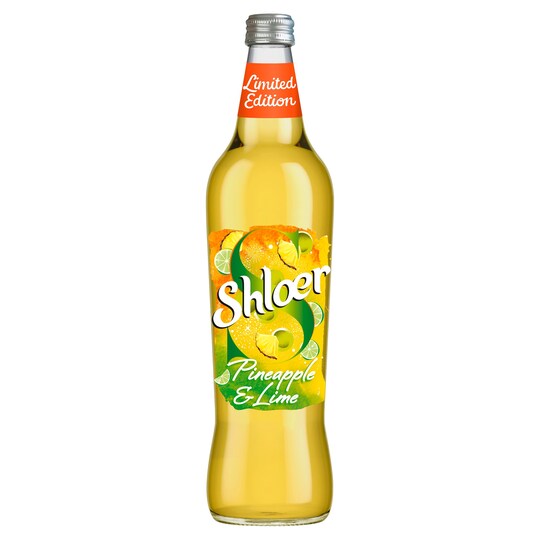 Shloer Pineapple & Lime Sparkling Fruit Drink 750Ml Tesco Groceries