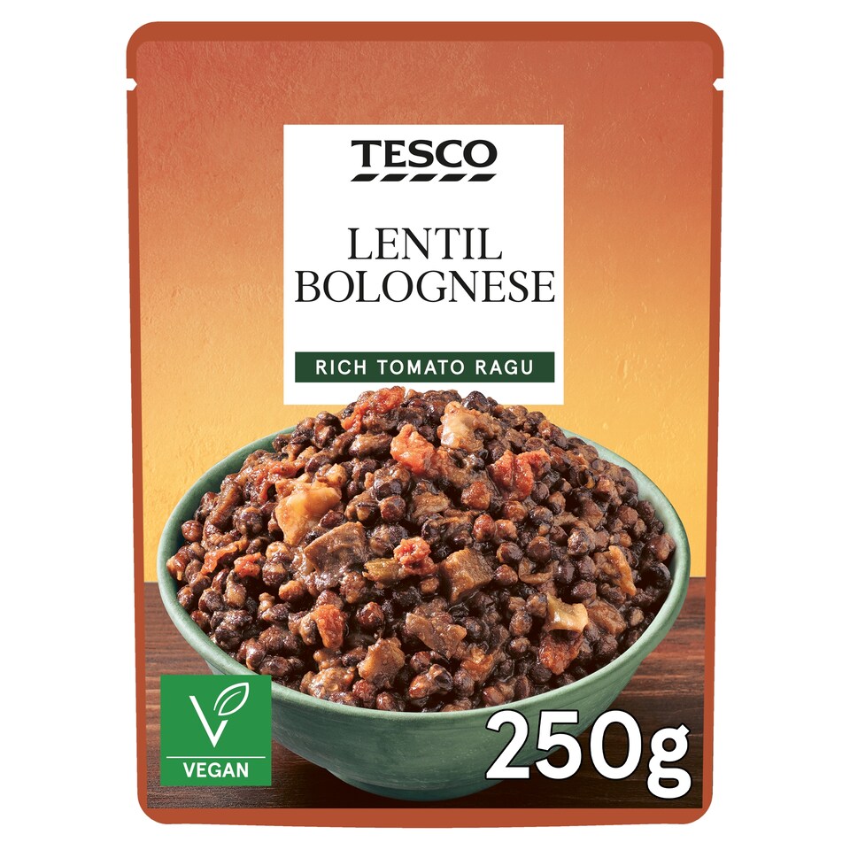 Tesco Microwave Lentil Bolognese 250G