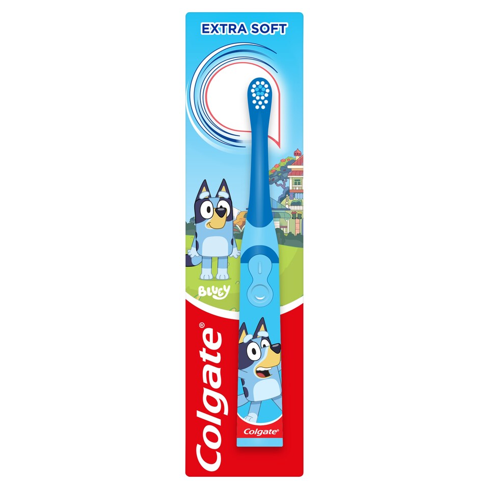 image 1 of Colgate Kids Bluey Extra Soft Battery Toothbrush