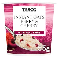 Tesco Instant Oats Berry & Cherry 55g