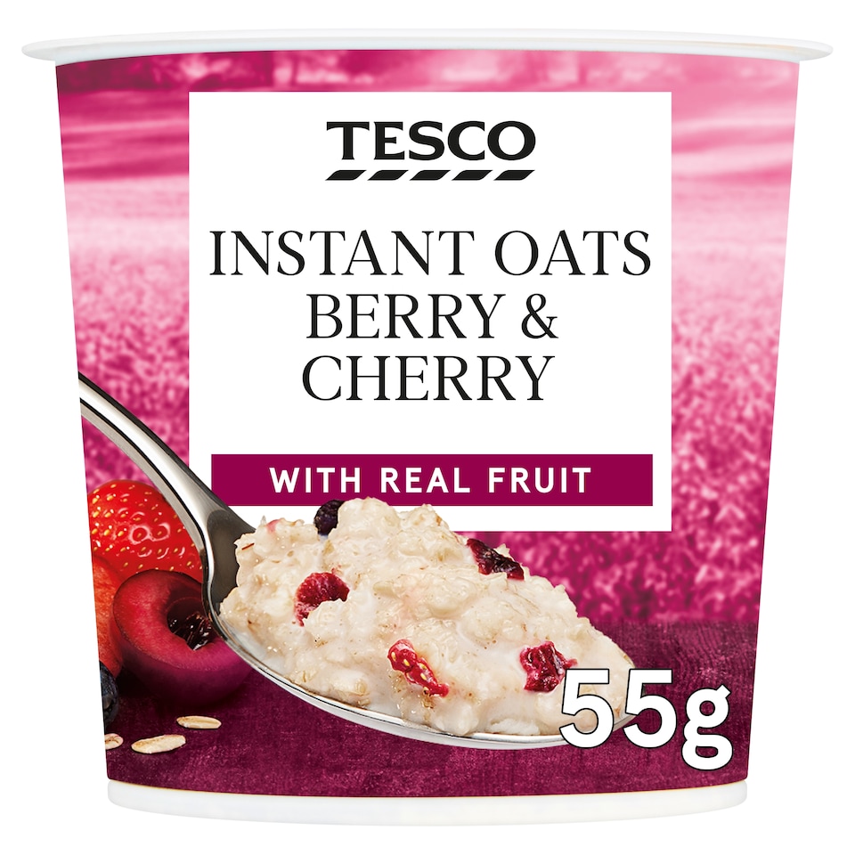 Tesco Instant Oats Berry & Cherry 55g