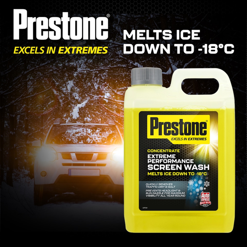 image 1 of Prestone Extreme Performance Concentrated Screen Wash 2.5 Litres