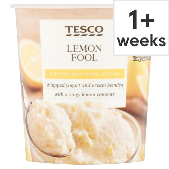 Tesco Fruit Fool Lemon 114G Tesco Groceries