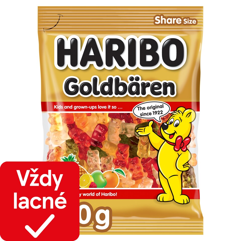 Haribo Goldbären želé s ovocnými príchuťami 200 g