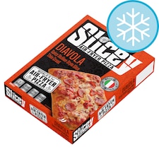 Slicey Air Fryer Thin Crust Sicilian Style Diavola Pizza 140g