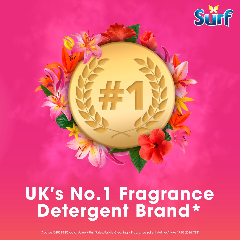 image 1 of Surf Tropical Lily Liquid Laundry Detergent 100 Washes 2700ml