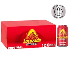 Lucozade Energy Drink Original Cans 12x330ml