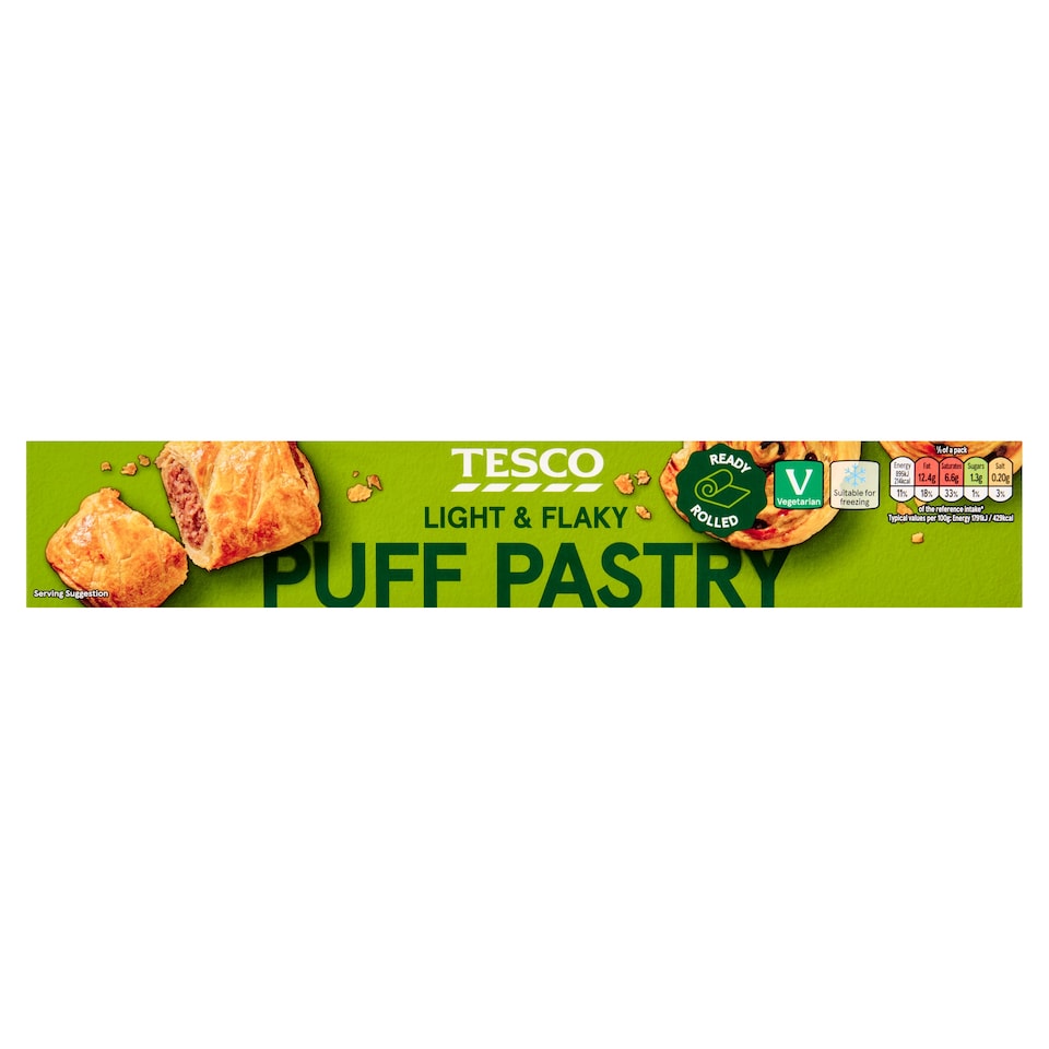 Tesco Ready Rolled Puff Pastry 320G
