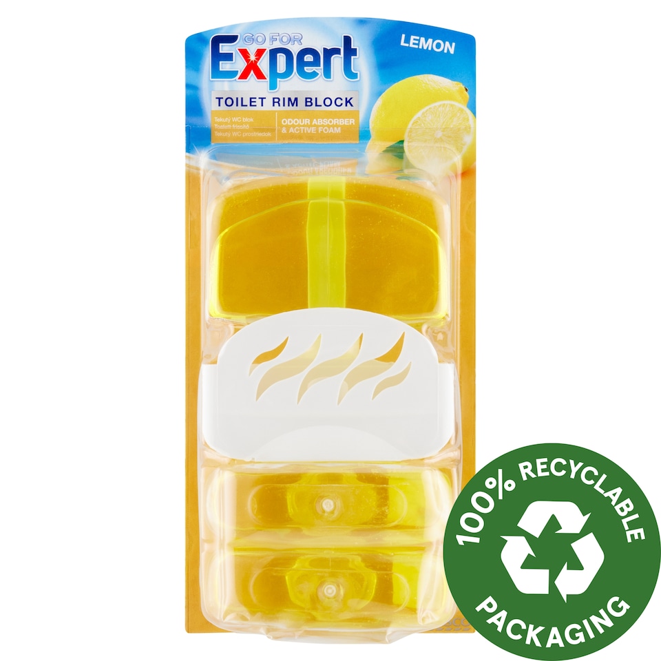 Go for Expert Lemon Toilet Rim Block 3 x 55 ml