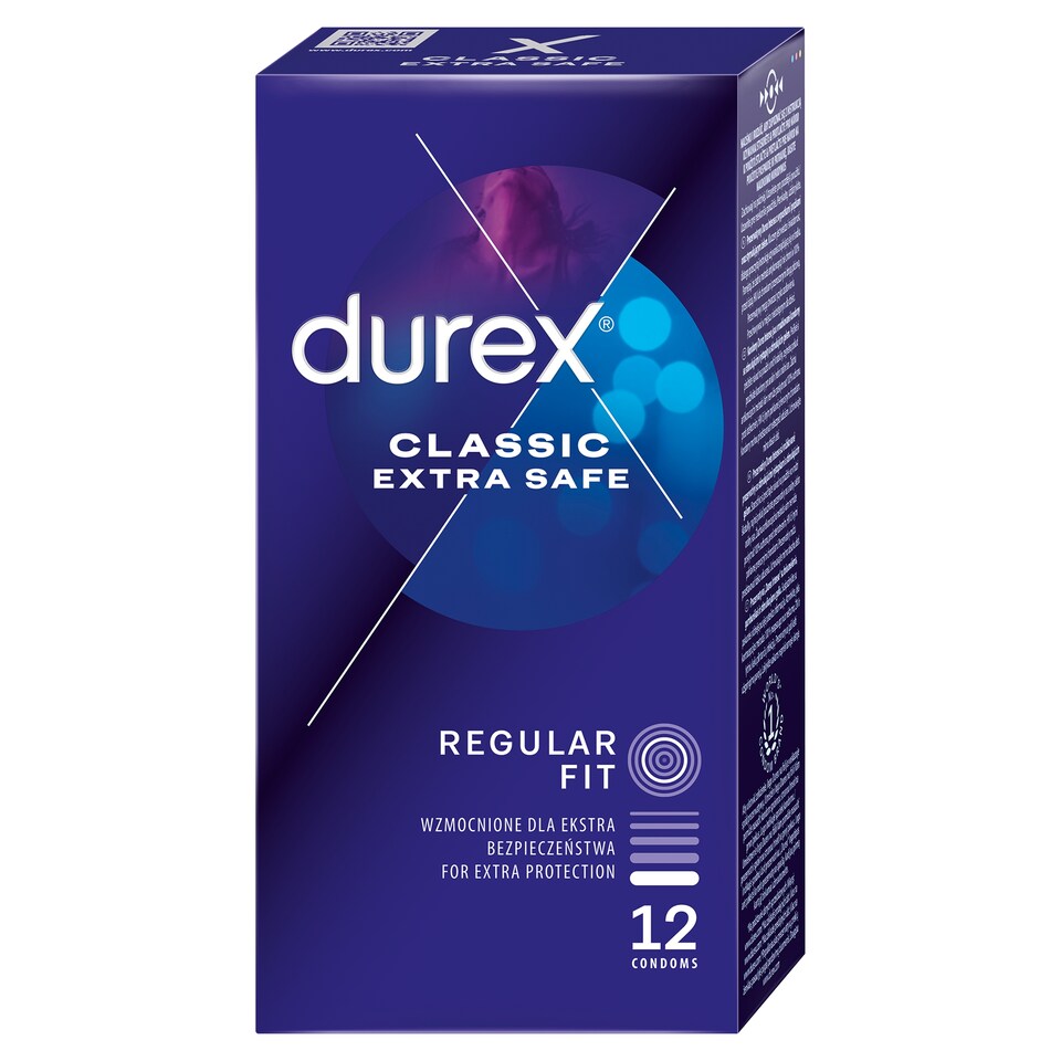 Obrázek 1 pro produkt Durex Classic Extra Safe Regular Fit kondomy 12 ks