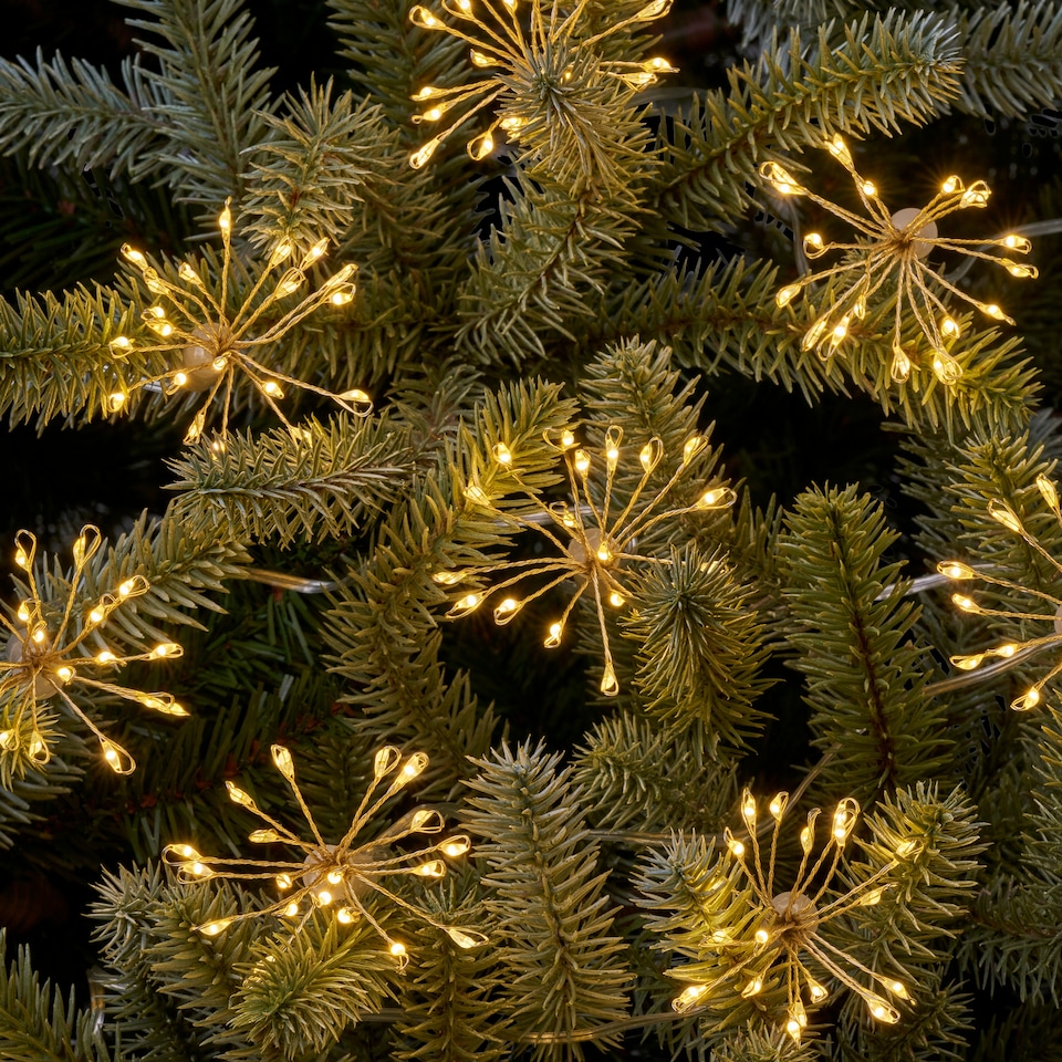 image 1 of Tesco 480 Firework String Warm White LED Christmas Lights