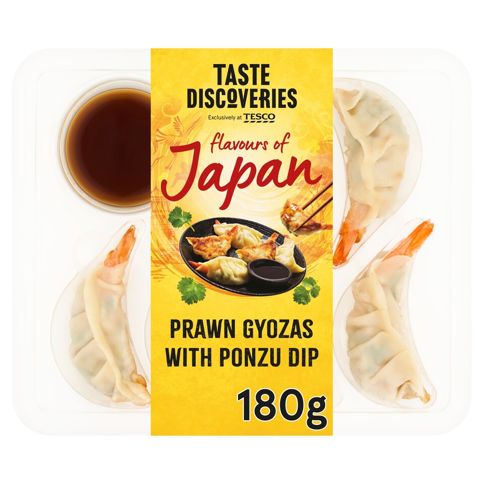 image 1 of Tesco TASTE DiSCOVERiES Prawn Gyoza with Ponzu Dip 180g