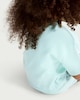 image 3 of F&F Girls Pure Cotton California Sweat Top in Turquoise