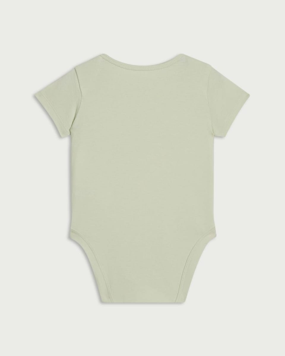 image 1 of F&F Baby Pure Cotton Grandma Is The Best Bodysuit in Green