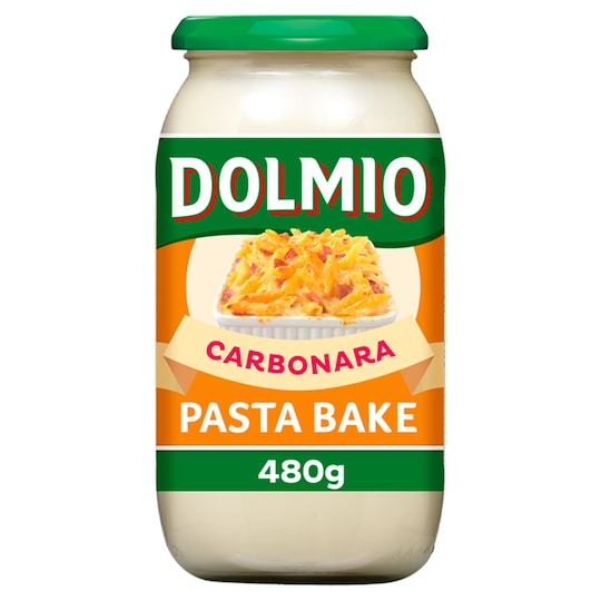 Dolmio Pasta Bake Carbonara Pasta Sauce 480G Tesco Groceries