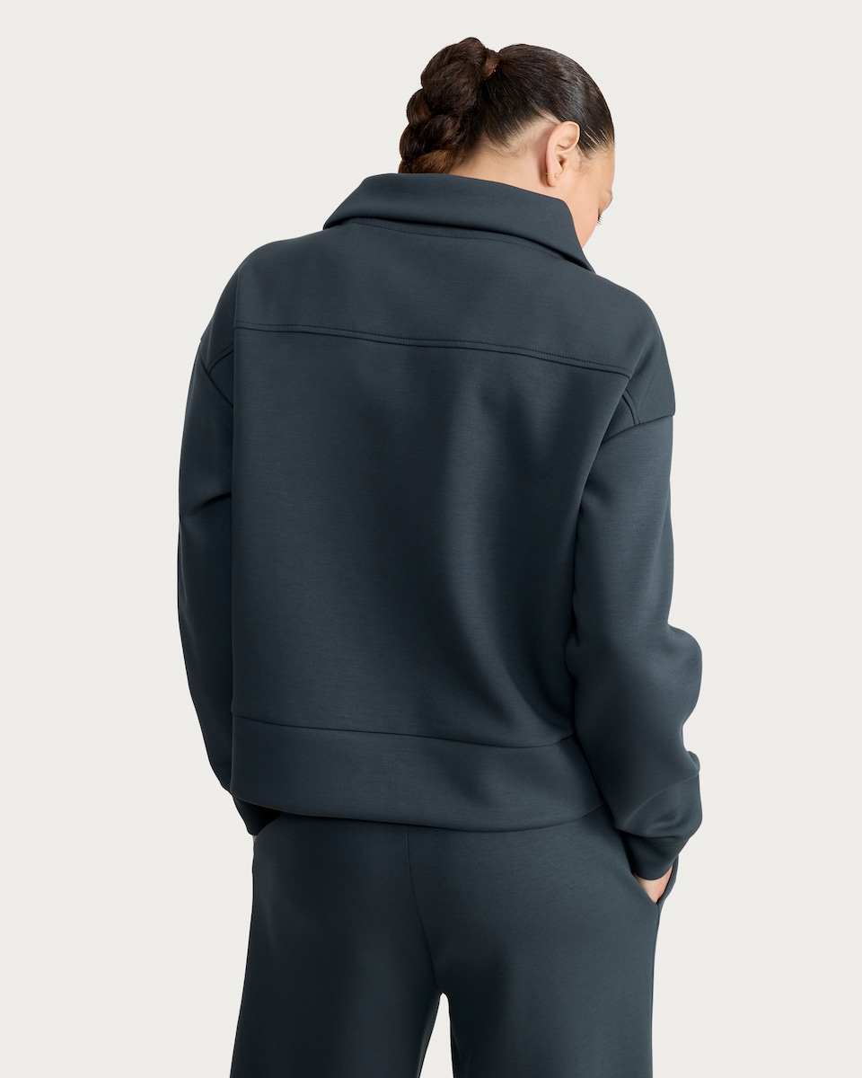 image 1 of F&F Active AFTERCLASS Half Zip Co-ord Sweatshirt in Green