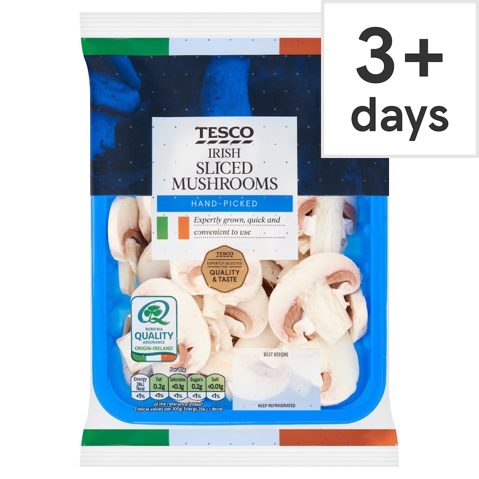 image 1 of Tesco Irish Sliced Mushrooms 150G