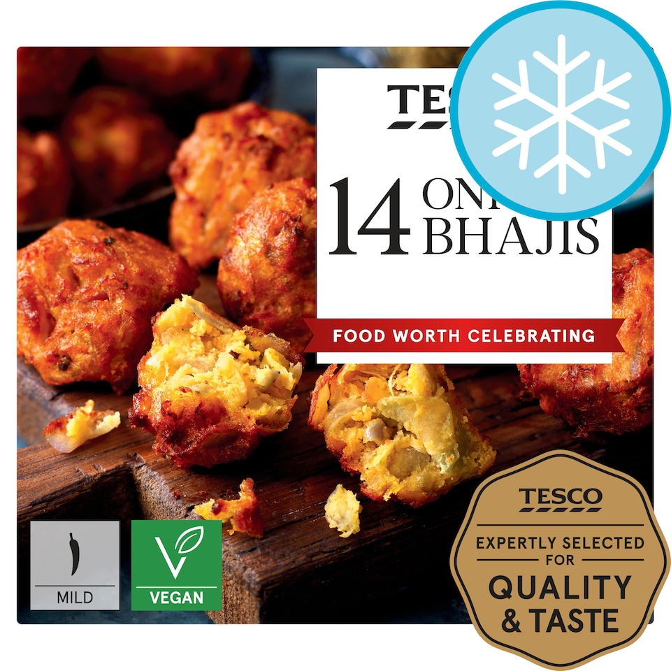 Tesco Frozen 14 Onion Bhajis 210G