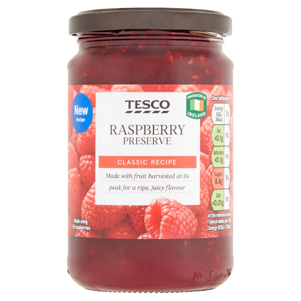 Tesco Raspberry Preserve 340G
