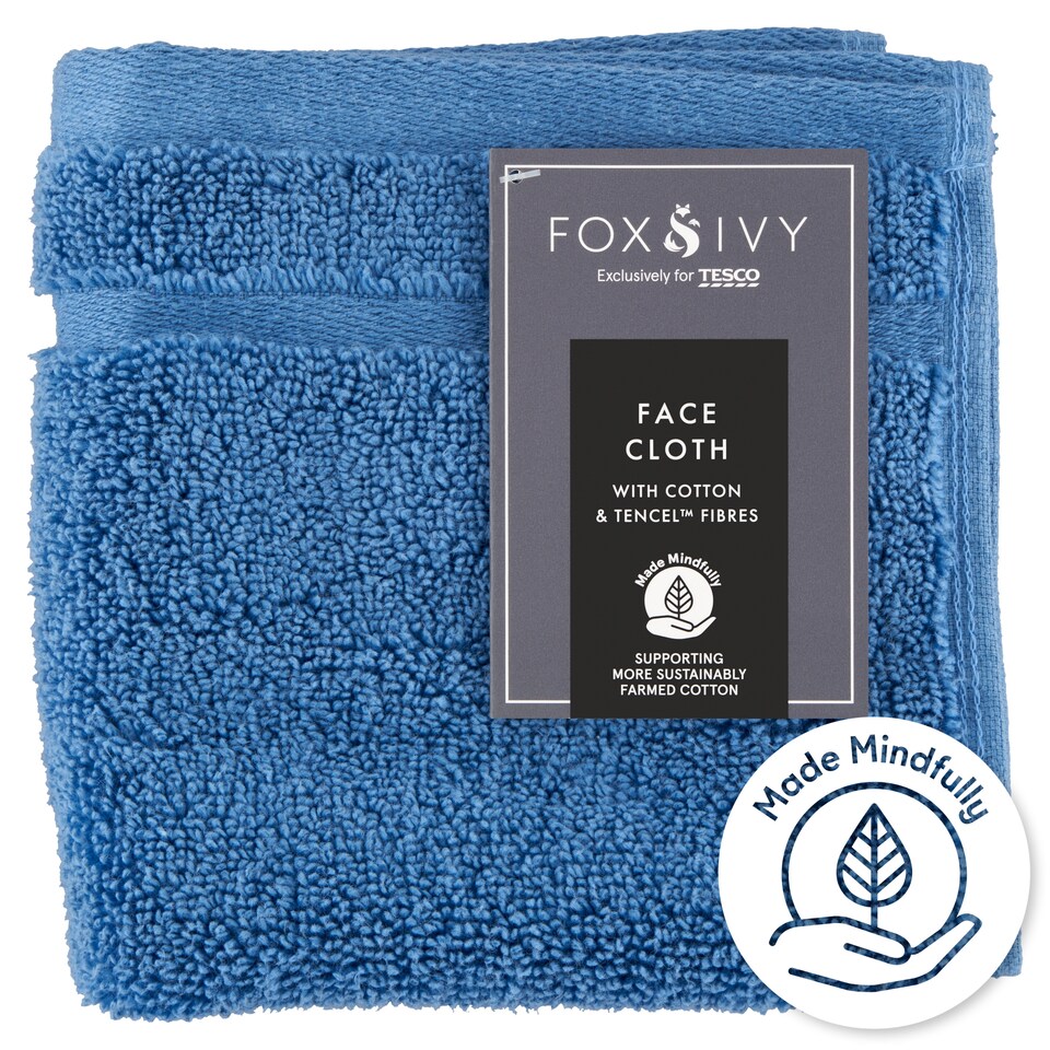 Fox & Ivy Ocean kék arctörlő 30 cm x 30 cm