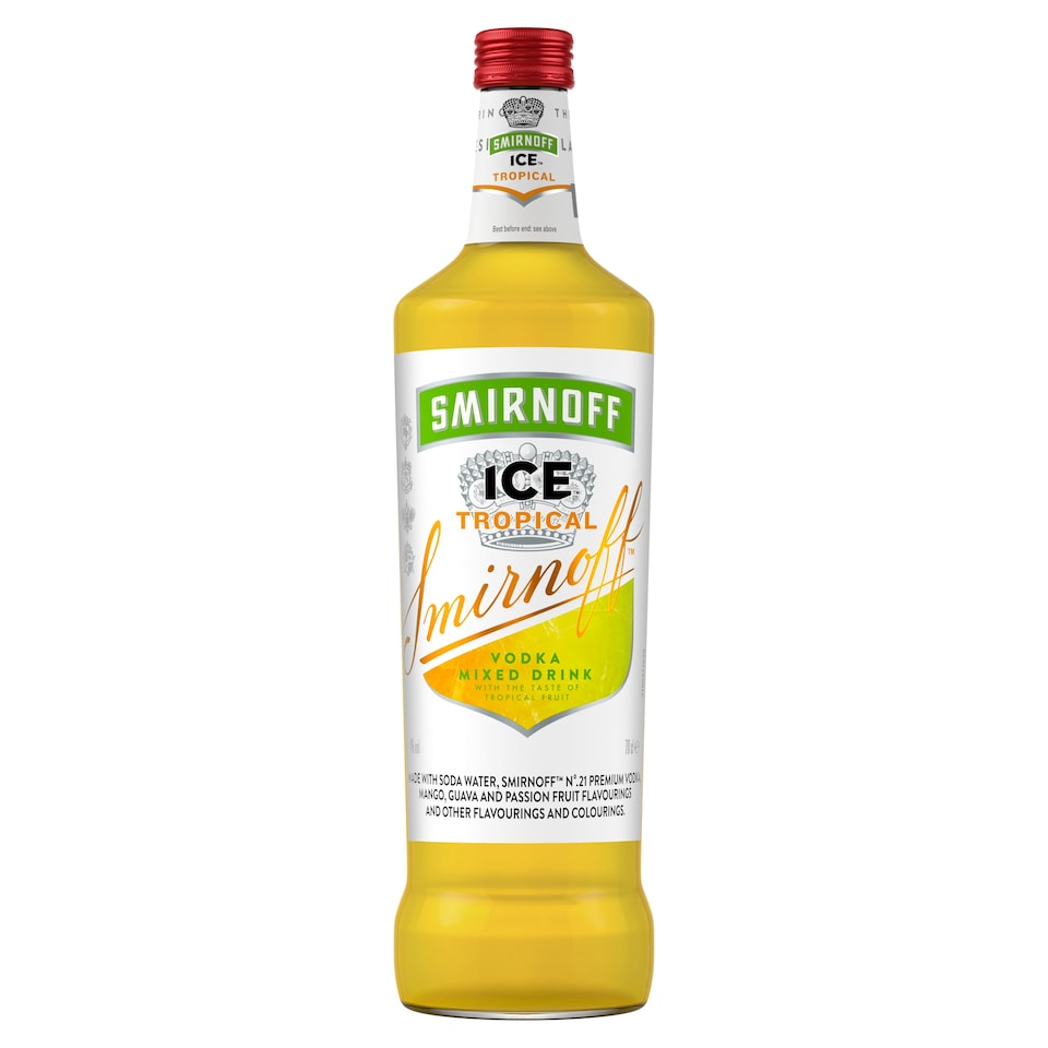 image 1 of Smirnoff Ice Tropical Ready To Drink Premix Bottle 70cl