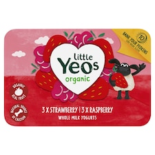 Little Yeos Strawberry Raspberry Fromage Frais 6 X45g